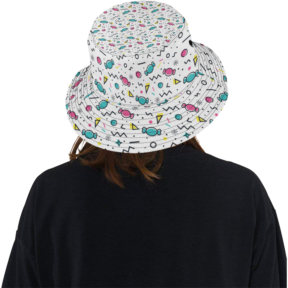 Candy design pattern Unisex Bucket Hat
