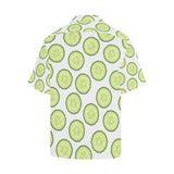 Cucumber slices pattern Men's All Over Print Hawaiian Shirt