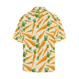 Carrot Pattern Print Design 01 Men's All Over Print Hawaiian Shirt (Model T58)