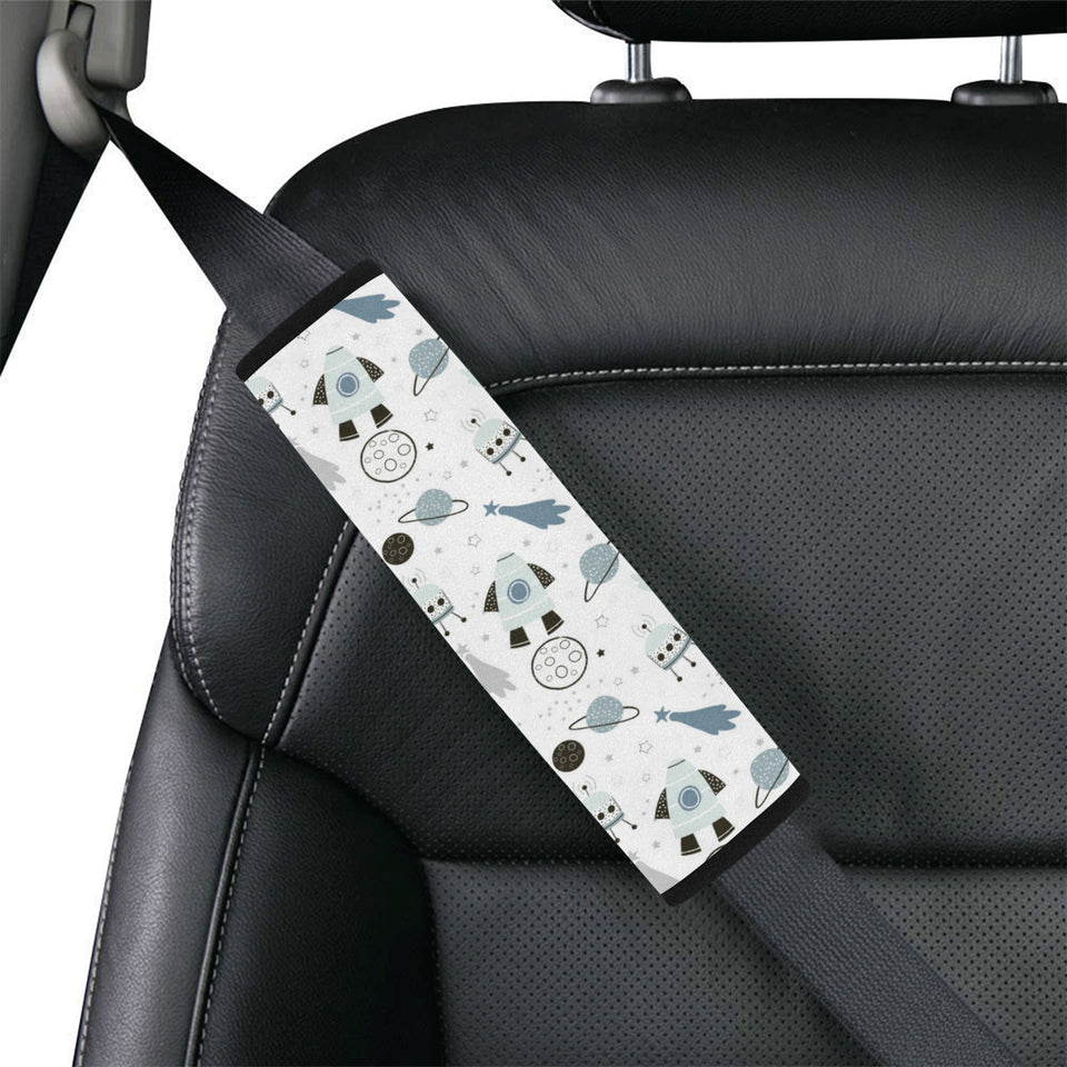 Hand drawn space elements space rocket star planet Car Seat Belt Cover