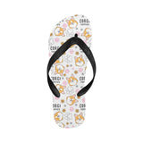 Corgi Dog Pattern Unisex Flip Flops