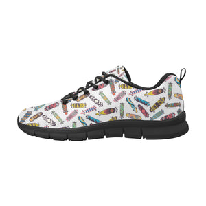 Skate Board Pattern Print Design 05 Men's Breathable Sneakers ( Model 055)