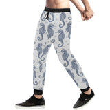 Seahorse pattern background Unisex Casual Sweatpants