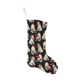 Christmas Pugs Santa_s red cap pattern Christmas Stocking