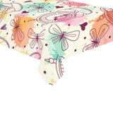 Clock butterfly pattern Tablecloth