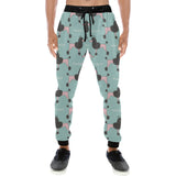 poodle dog green background Unisex Casual Sweatpants