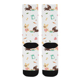 Cute Chihuahua puppie pattern Crew Socks