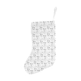 Bull Terrier Pattern Print Design 02 Christmas Stocking