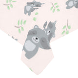 cute raccoons leaves pattern Tablecloth