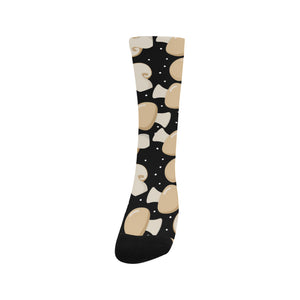 Champignon mushroom pattern Crew Socks