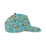 Cute sea otters fishe sea urchin pattern All Over Print Snapback Cap