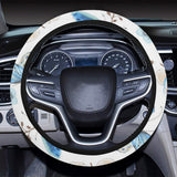 blue butterfly pattern Car Steering Wheel Cover