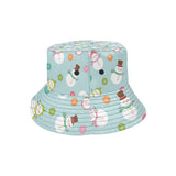 Cute snowman snowflake pattern Unisex Bucket Hat