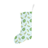Durian pattern blue background Christmas Stocking