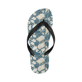 Sea turtle Polynesian Tribal design pattern Unisex Flip Flops