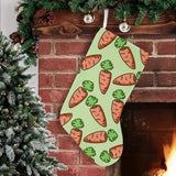 Carrot Pattern Print Design 05 Christmas Stocking