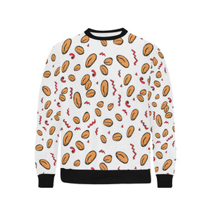 peanuts pattern background Men's Crew Neck Sweatshirt