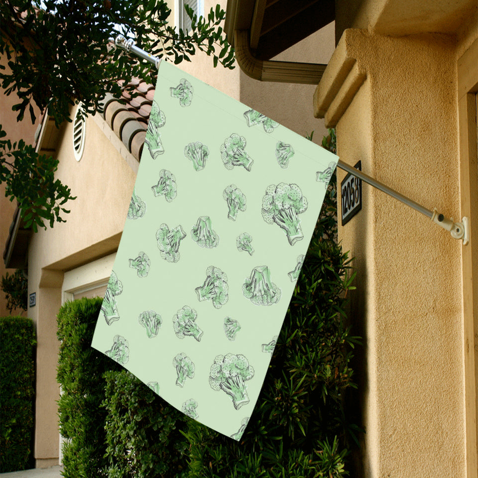 broccoli sketch pattern House Flag Garden Flag