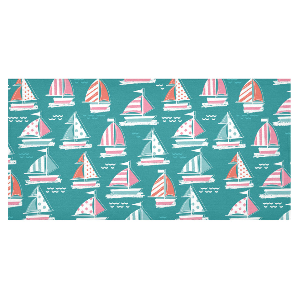 Cute sailboat pattern Tablecloth