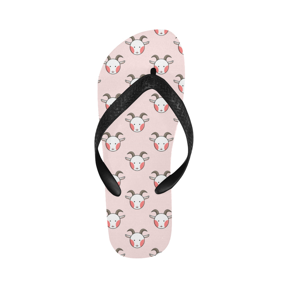 Cute goat pattern Unisex Flip Flops