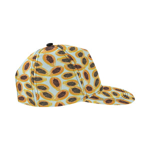 Watercolor papaya pattern All Over Print Snapback Cap