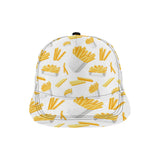 French fries white paper box pattern All Over Print Snapback Cap