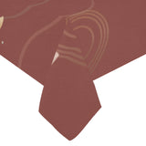 Fancy Carp red background Tablecloth