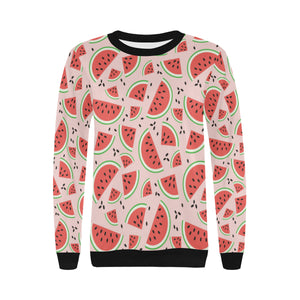 Watermelon pattern Women's Crew Neck Sweatshirt