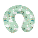 White swan lake pattern U-Shaped Travel Neck Pillow