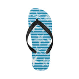 Starfish blue blackground Unisex Flip Flops