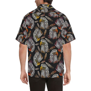 Eagle Pattern Print Design 05 Men's All Over Print Hawaiian Shirt (Model T58)