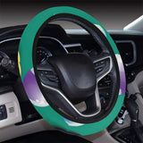 Billiard Ball Pattern Print Design 01 Car Steering Wheel Cover