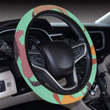 Colorful horses pattern Car Steering Wheel Cover