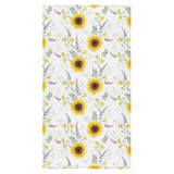 beautiful sunflowers pattern Bath Towel