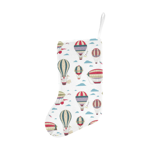 Hot air balloon pattern Christmas Stocking