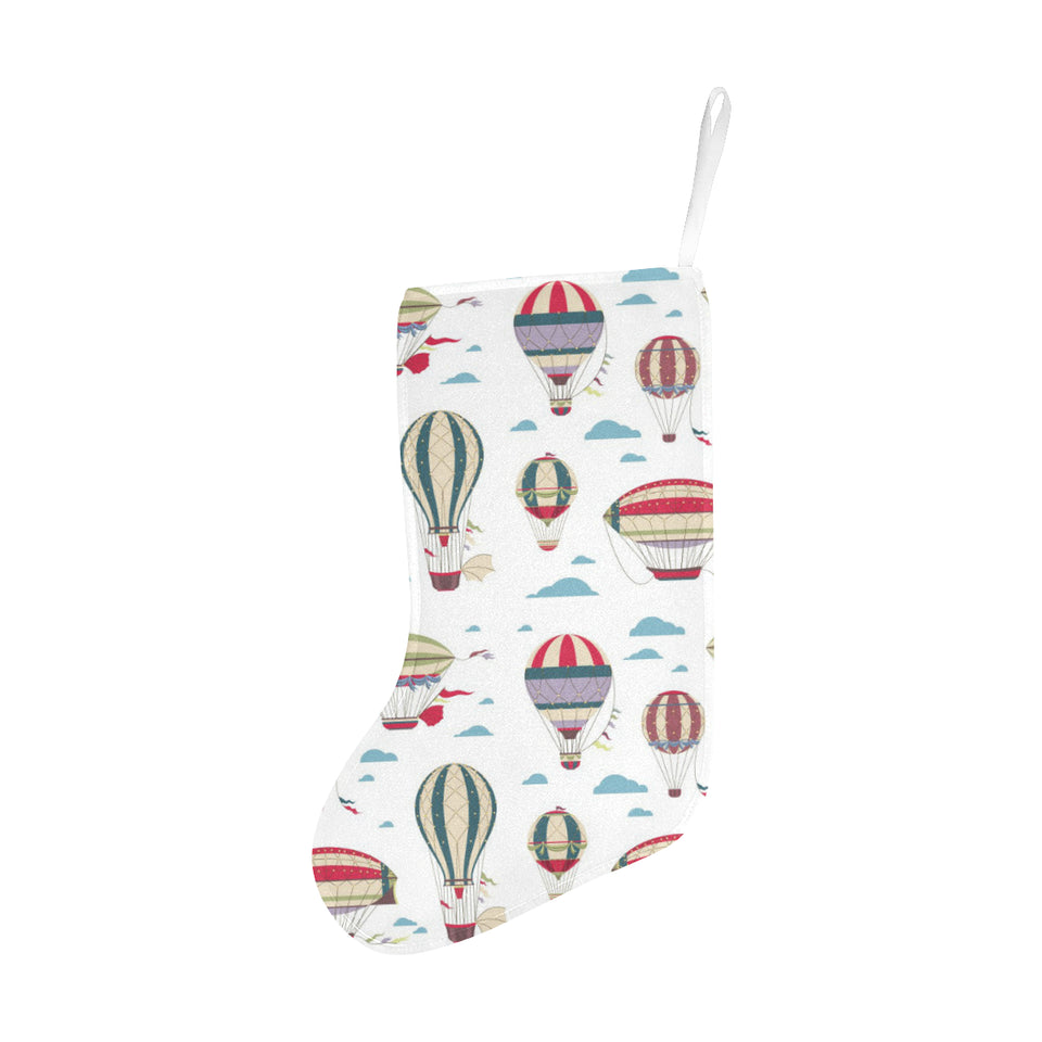 Hot air balloon pattern Christmas Stocking