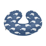 Cute white baby sea lion seal pattern U-Shaped Travel Neck Pillow