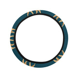 Camel pattern blue blackground Car Steering Wheel Cover