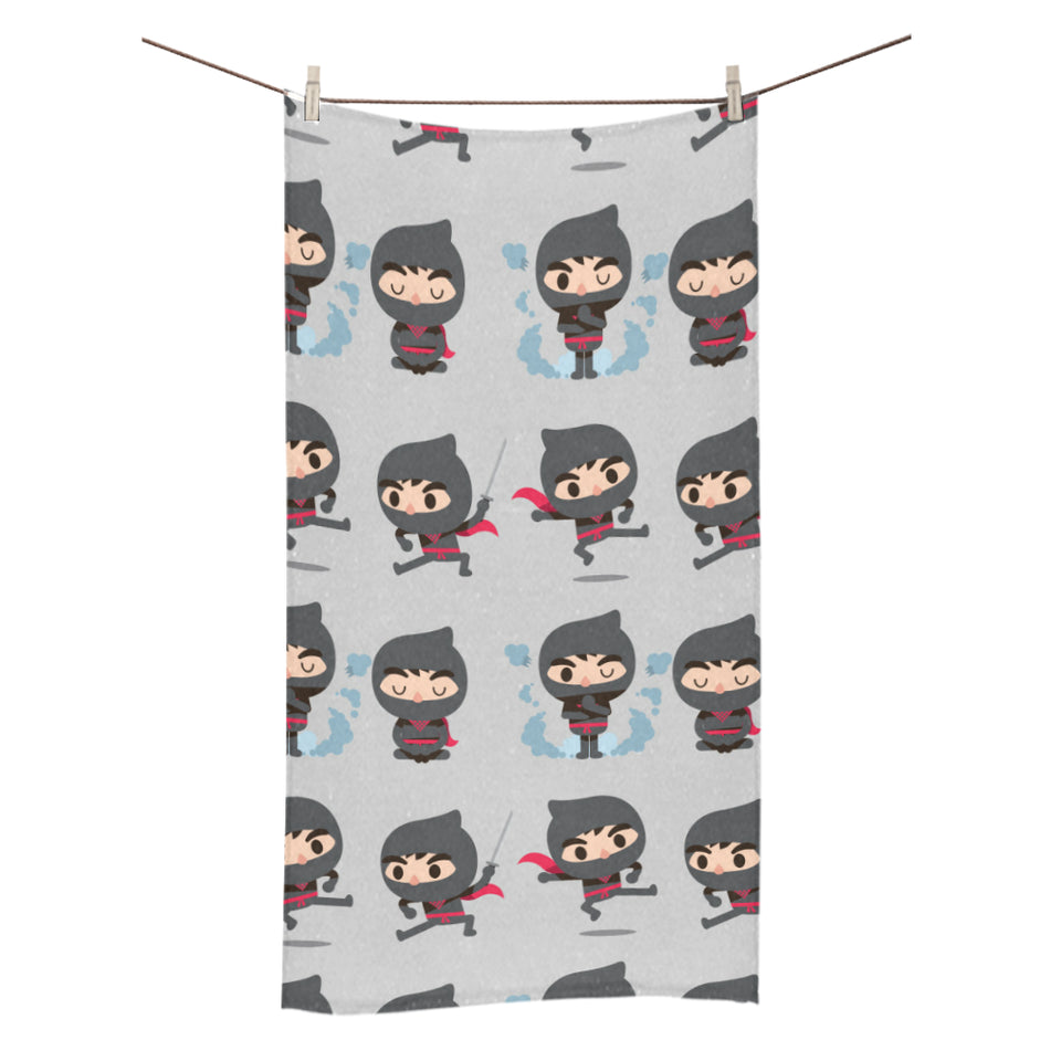 Cute ninja pattern Bath Towel