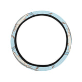 Swordfish Pattern Print Design 01 Car Steering Wheel Cover