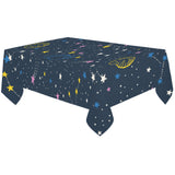 space pattern with planets, comets, constellations Tablecloth