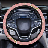 Bicycle Pattern Print Design 02 Car Steering Wheel Cover