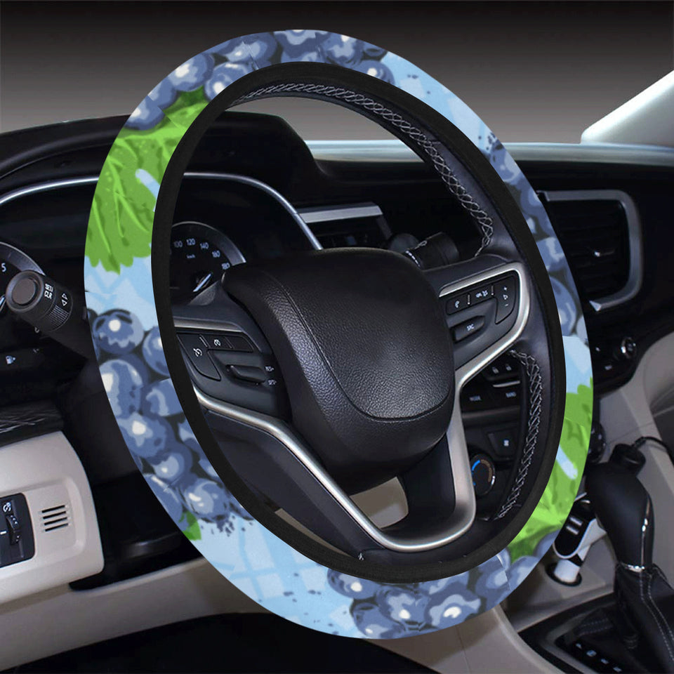 Watercolor grape pattern Car Steering Wheel Cover