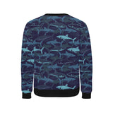 Shark pattern Men's Crew Neck Sweatshirt
