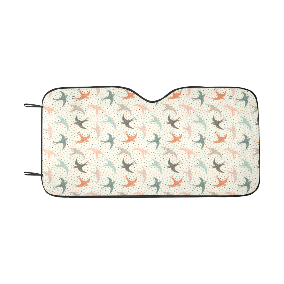 Swallow Pattern Print Design 02 Car Sun Shade