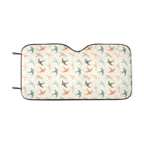 Swallow Pattern Print Design 02 Car Sun Shade