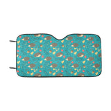 Hedgehog Pattern Print Design 01 Car Sun Shade