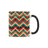 zigzag  chevron colorful pattern Morphing Mug Heat Changing Mug