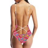 Colorful wrapped candy pattern Women's One-Piece Swimsuit