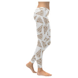 Hand drawn pizza pattern Women's Legging Fulfilled In US
